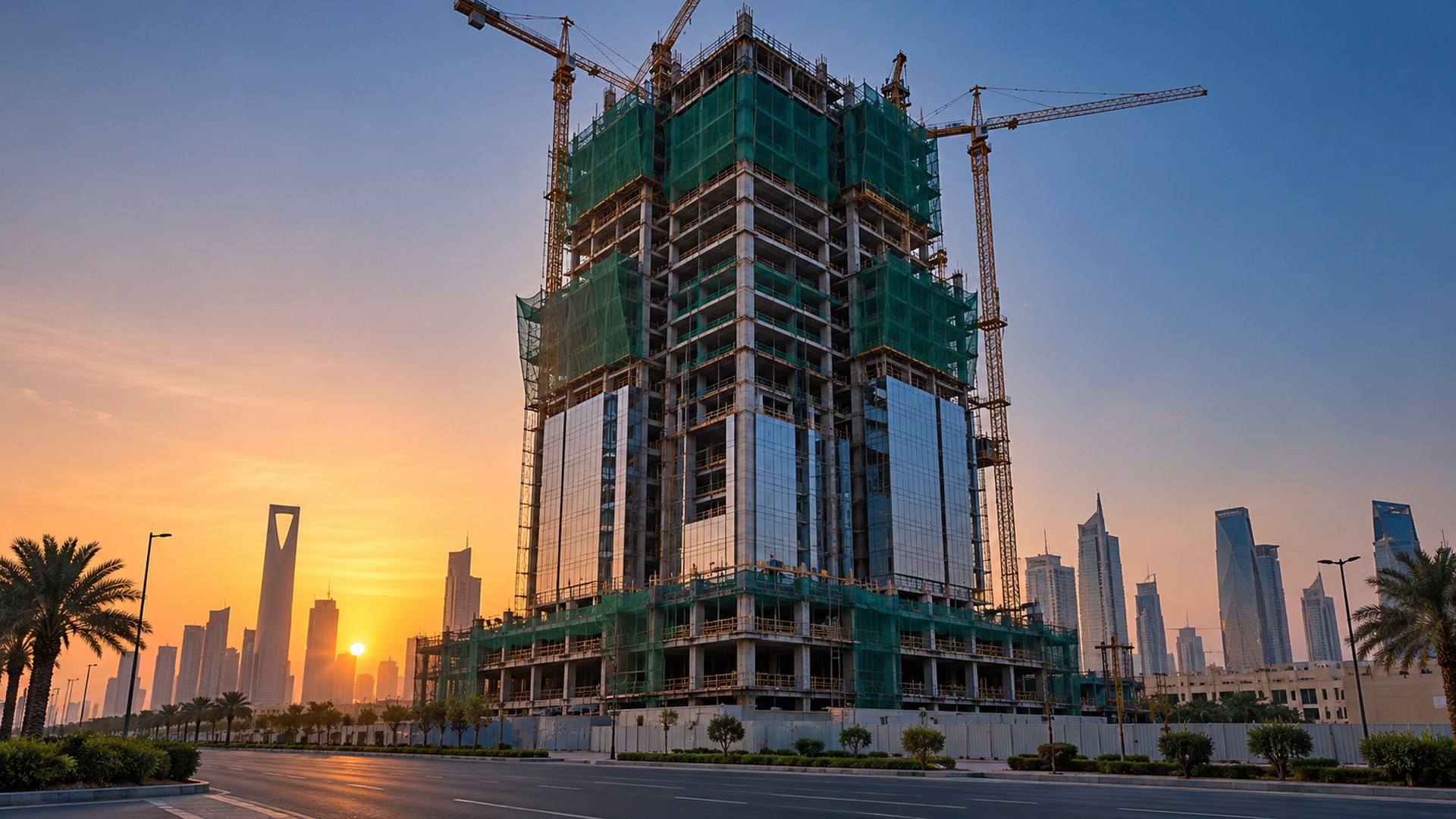 الرياض، برج، بناء، سلامة