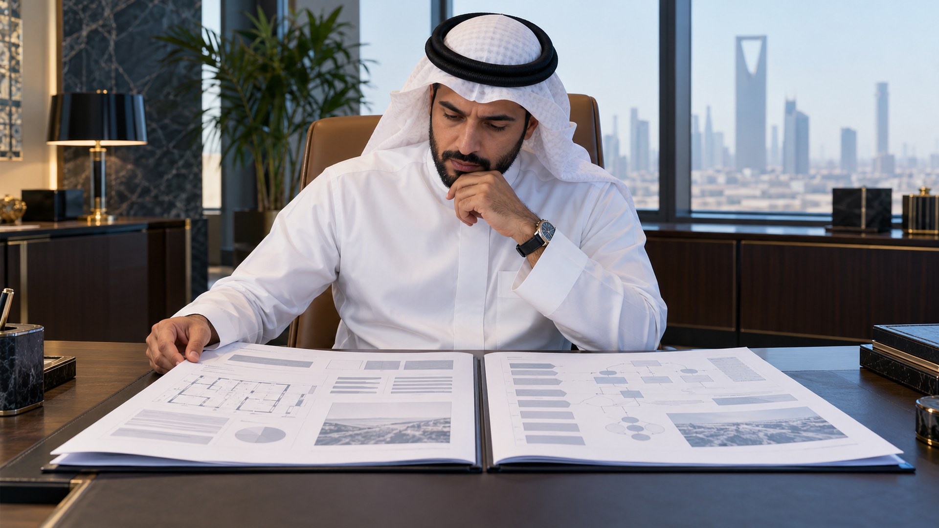 مدير سعودي يقارن وثائق نطاق الخدمة جنباً إلى جنب بدل النظر للسعر فقط