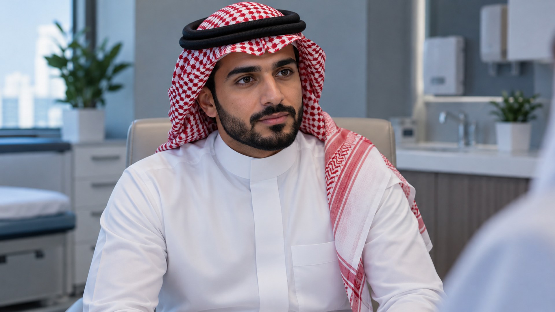 سعودي، رجل، طبي، مكتب