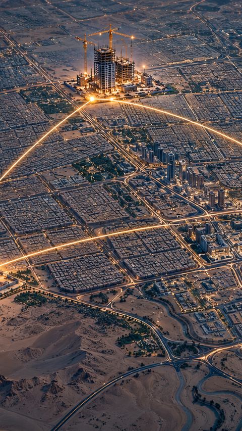 بناء، موقع، الرياض، خريطة