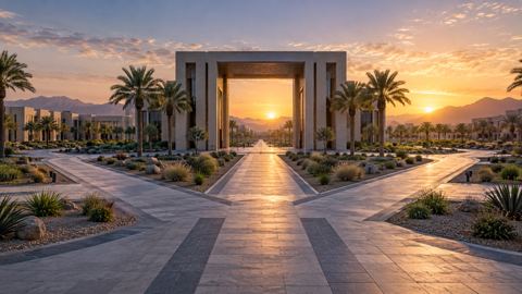 جامعة، حرم جامعي، بوابة، شروق