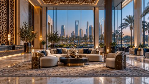 فندق، بهو، الرياض، تصميم