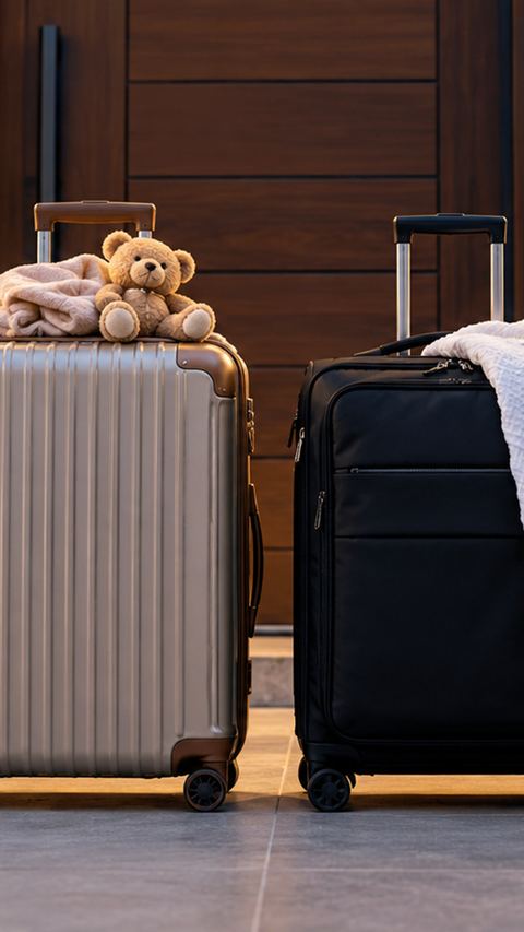 حقيبة سفر، باب، أعمال، عائلة