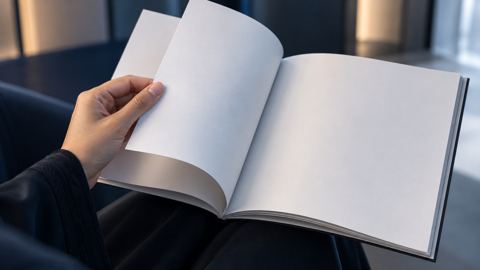 يد تقلب صفحات كتيّب دورة