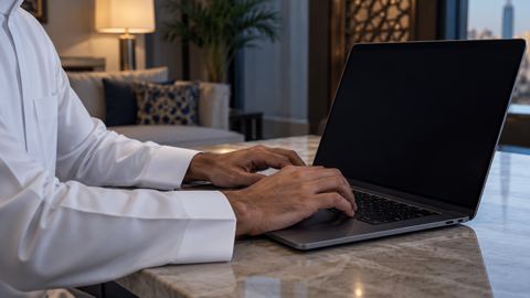 مكتب منزلي، رجل، أيدي، عائلة