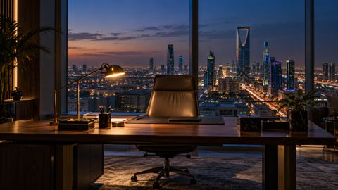 مكتب، مغرب، مصباح، كرسي
