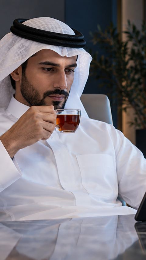 شخص، يقرأ، مالي، تقرير