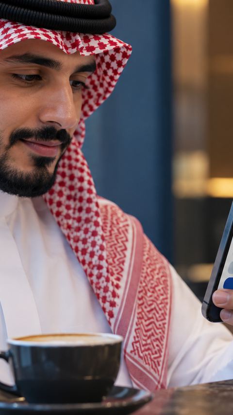 شخص، جوال، رقمي، مقهى