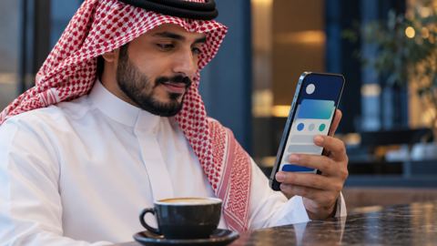 شخص، جوال، رقمي، مقهى
