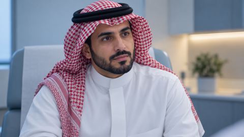 شخص سعودي يستمع باهتمام أثناء استشارة طبية