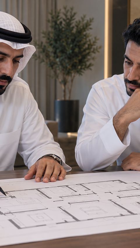 سعودي، مهندس معماري، يراجع، مكتب