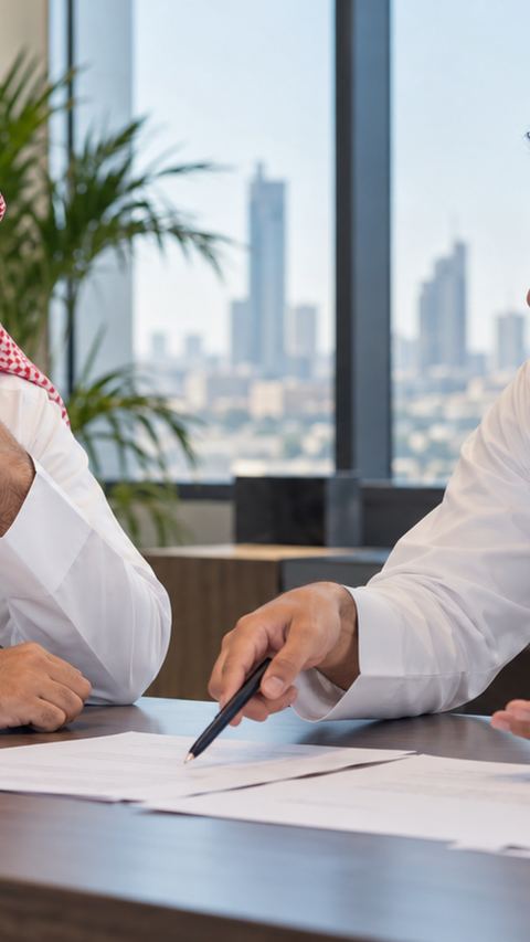 سعودي، أعمال، صاحب، يستمع