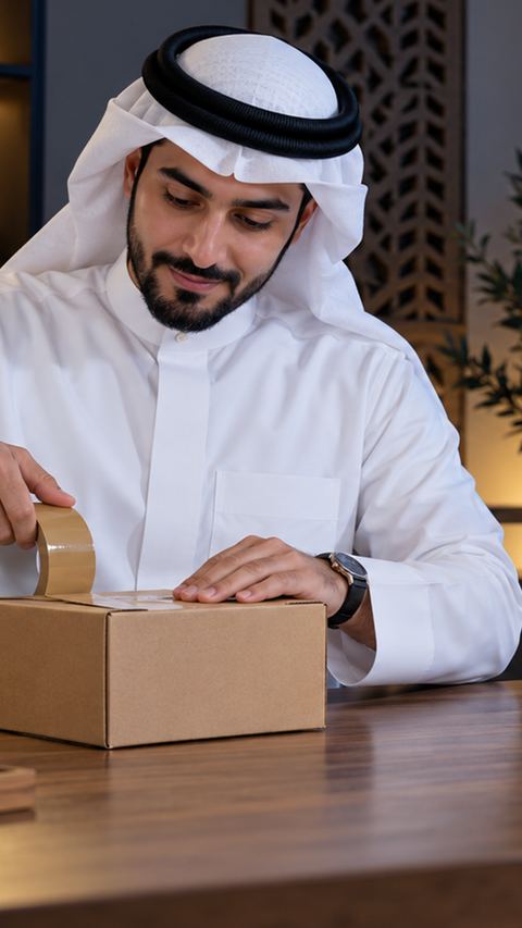 سعودي، أعمال، صاحب، تغليف