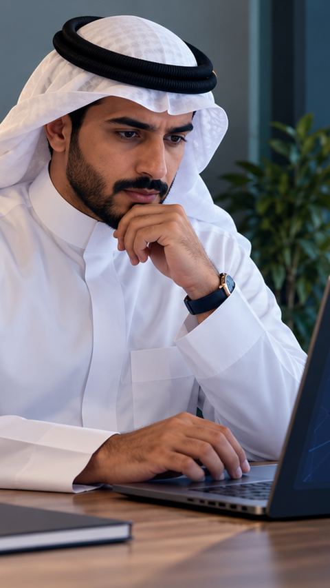 سعودي، متجر، صاحب، ثوب
