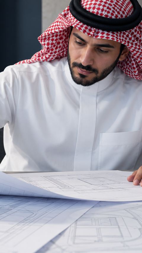 سعودي، بناء، ورق، موقع