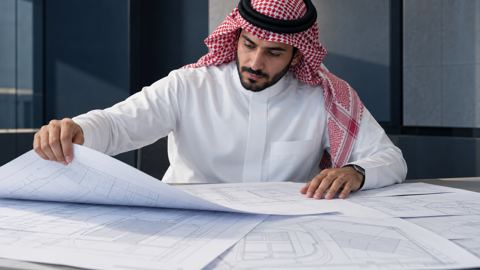 سعودي، بناء، ورق، موقع