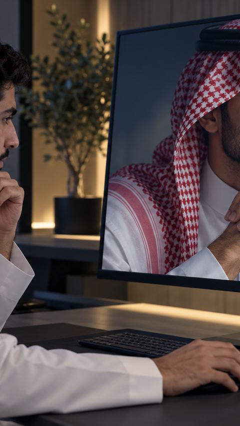 سعودي، مصمم، رقمي، رجل