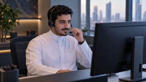 سعودي، مطور، ثوب، سماعة