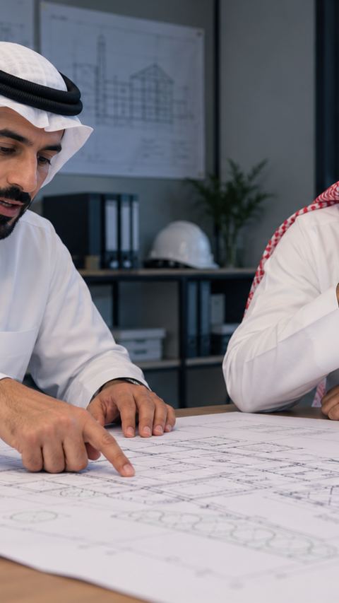 مكتب موقع، سعودي، مهندس، يراجع