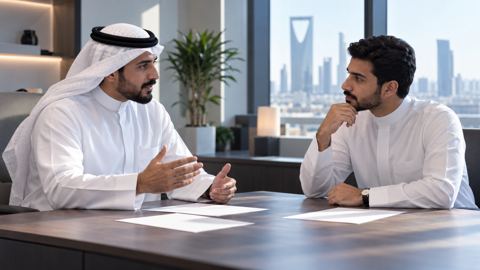 سعودي، رائد أعمال، نقاش، متجر