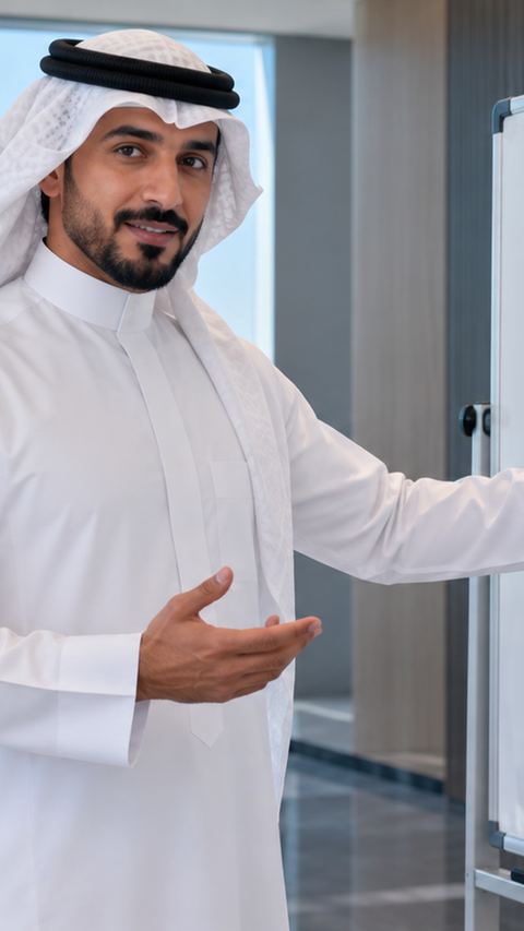 غرفة اجتماعات، سعودي، رائد أعمال، سبورة