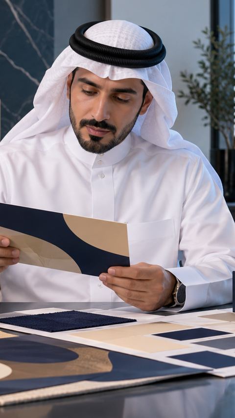 سعودي، رائد أعمال، يراجع، علامة تجارية
