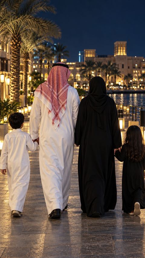 سعودي، عائلة، أب، أم