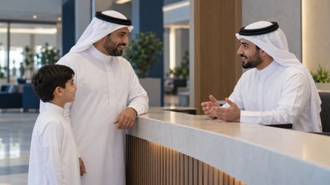 سعودي، أب، ابن، مدرسة