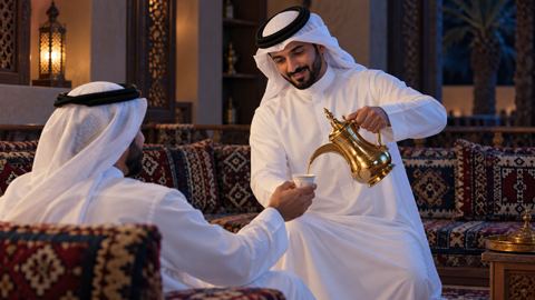قهوة عربية، سعودي، أب، ثوب