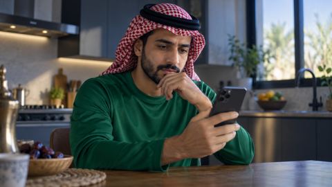 سعودي، كرة قدم، يذاكر، جوال