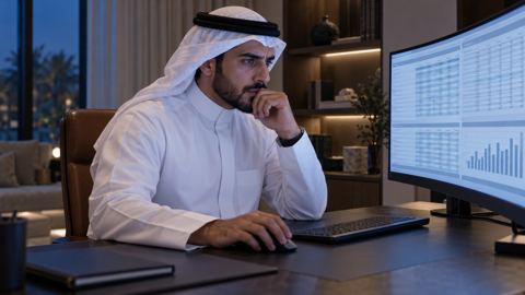 سعودي، مستثمر، ميزان، طاولة