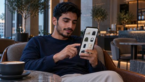 سعودي، رجل، أونلاين، متجر