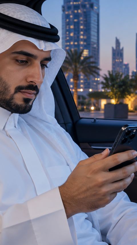 سعودي، رجل، سيارة، يتحقق
