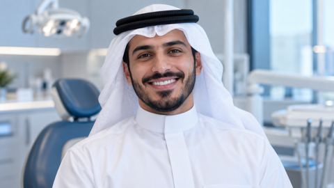 سعودي، رجل، مبتسم، أسنان