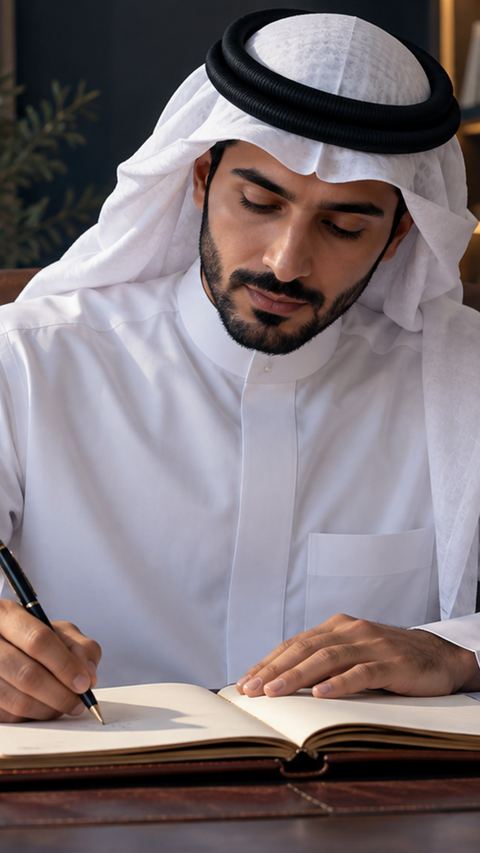 قهوة عربية، سعودي، رجل، ثوب