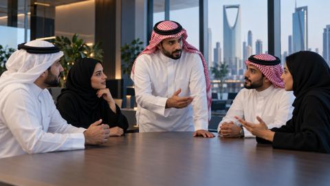 طاولة اجتماعات، سعودي، تسويق، فريق