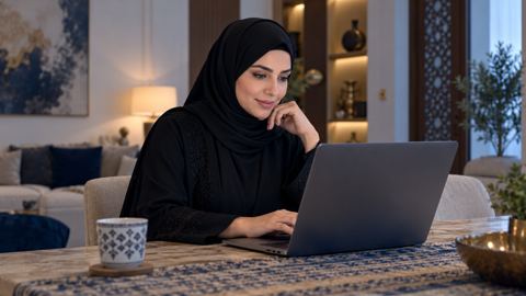 سعودي، أم، عباية، حجاب