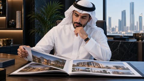 سعودي، صاحب، مبنى، مكتب