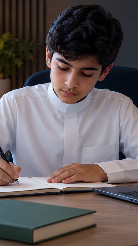 مكتب منزلي، سعودي، مدرسة، طالب