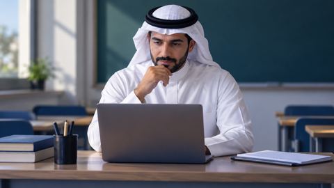 سعودي، معلم، فصل، مكتب