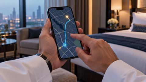 سعودي، أيدي، يتحقق، فندق