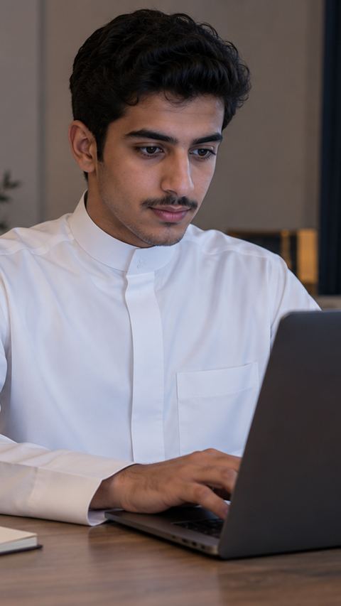 مكتب منزلي، سعودي، جامعة، طالب