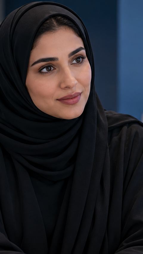 سعودي، امرأة، يستمع، عيادة