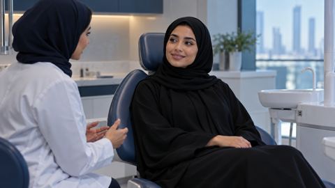 سعودي، امرأة، أسنان، عيادة