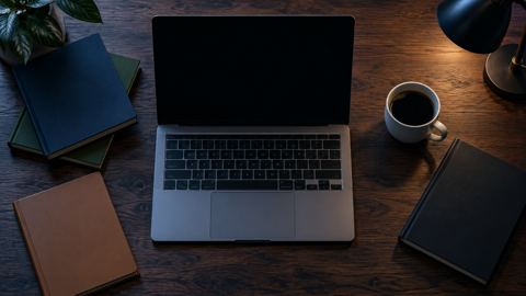 قهوة، مكتب دراسة، جامعة، لابتوب