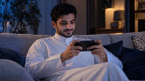 سعودي، رجل، كنب، ساعة